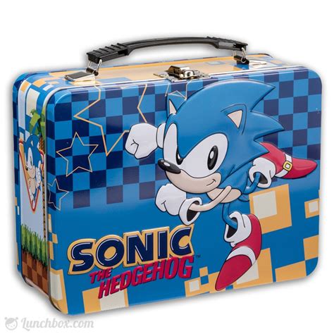 sonic metal lunch box|sonic the hedgehog storage boxes.